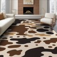 thumbnail image 1 of ODIKA 6'x9' Beige Brown Abstract Canyon Design Washable Area Rug Fluid Shapes in Earthy Tones Motif for Family Room, Living Mater Bedroom, Non-Slip, Easy Care, 1 of 7