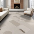 thumbnail image 1 of ODIKA 6'x9' Beige Geometric Modern Washable Area Rug Abstract Shapes in a Contemporary Style for Family Room, Living Mater Bedroom, Non-Slip, Easy Care, 1 of 7