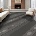 thumbnail image 1 of ODIKA 6'x9' Gray Charcoal Geometric Pattern Washable Area Rug Modern Diagonal Abstract Motif Design Easy Care, Non-Shedding, for Queen Size Bedroom Under Bed Master Suite, 1 of 7