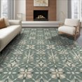 thumbnail image 1 of ODIKA 6'x9' Sage Green Floral Trellis Washable Area Rug Geometric Design With Intricate Motifs And Classic for Family Room, Living Mater Bedroom, Non-Slip, Easy Care, 1 of 7