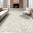 thumbnail image 1 of ODIKA 6'x9' Ultra-Soft Area Rug, Abstract Palette Interlocking Structured Symmetry Pale None Washable, Bare feet friendly, Silk-Touch for Guest Room, Bedroom, 1 of 7