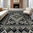 thumbnail image 1 of ODIKA 6'x9' Ultra-Soft Area Rug, Entryway Contrast Artwork Crisp Bathroom Front Proch Palmetto None Washable, Bare feet friendly, Silk-Touch for Guest Room, Bedroom, 1 of 7