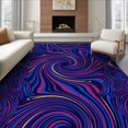 thumbnail image 1 of ODIKA 6'x9' Ultra-Soft Area Rug, Portal Motif Vortex Comet Uranus Themed Galaxy Starry Nebula Playful Expressive None Washable, Bare feet friendly, Silk-Touch for Guest Room, Bedroom, 1 of 7