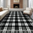 thumbnail image 1 of ODIKA 6'x9' Ultra-Soft Area Rug, Under Rectangular Doormat Interlocking Graphic Artwork Layering None Washable, Bare feet friendly, Silk-Touch for Guest Room, Bedroom, 1 of 7