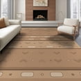 thumbnail image 1 of ODIKA 6'x9' Warm Earth Tones Pattern Washable Area Rug Geometric Stripes with Modern Accents Easy Care, Non-Shedding, for Queen Size Bedroom Under Bed Master Suite, 1 of 7