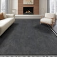 thumbnail image 1 of ODIKA 6'x9' Washable Area Rug Black White Herringbone Symmetrical Grid Contemporary Floor Covering for Dining Room, Under Table, Office Décor, Non-Slip Chair-Friendly, 1 of 7