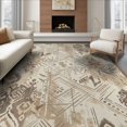 thumbnail image 1 of ODIKA 6'x9' Washable Area Rug Distressed Mottled Boho Vintage Alfombras Large Para Abstract Playful Expressive for Family Room, Living Room, Master Bedroom, Non-Slip, Easy Care, 1 of 7