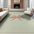 thumbnail image 1 of ODIKA 6'x9' Washable Area Rug Door Pencil Welcome Classroom Coquette Schoolgirl Teacher School Flowing Dynamic for Dining Room, Under Table, Office Décor, Non-Slip Chair-Friendly, 1 of 7