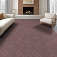 thumbnail image 1 of ODIKA 6'x9' Washable Area Rug Easy Care, Non-Shedding, Solid Boho Geometric Design With Tonal Mauve Diamond Lattice Accents for Queen Size Bedroom Under Bed Master Suite, 1 of 7