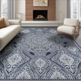 thumbnail image 1 of ODIKA 6'x9' Washable Area Rug Front Transitional Border Ornamental Featuring Interlocking Door for Family Room, Living Room, Master Bedroom, Non-Slip, Easy Care, 1 of 7