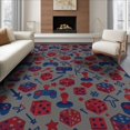 thumbnail image 1 of ODIKA 6'x9' Washable Area Rug Gamer Video Dice Symbols Diagonal Repeat Throw Alfombra Arcade for Family Room, Living Mater Bedroom, Non-Slip, Easy Care, 1 of 7