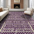 thumbnail image 1 of ODIKA 6'x9' Washable Area Rug Non-Slip, Chair-Friendly, Minimalist Boho Motif Retro Abstract Rhythm Swirl Ombre Flowing Dynamic for Dining Room, Under Table, Office Décor, 1 of 7