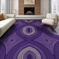 thumbnail image 1 of ODIKA 6'x9' Washable Area Rug Non-Slip, Easy Care, Abstract Boho Arch Motif Minimalist Retro Flow Swirl for Family Room, Living Room, Master Bedroom, 1 of 7