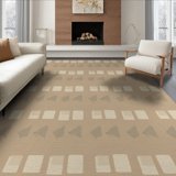 ODIKA 6'x9' Washable Area Rug Non-Slip, Easy Care, Ivory Beige ...