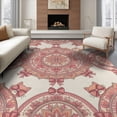 thumbnail image 1 of ODIKA 6'x9' Washable Area Rug Non-Slip, Easy Care, Kitten Blooms Blooming Flower Border Cute Kittens Boho Cartoon Refined for Family Room, Living Room, Master Bedroom, 1 of 7