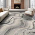 thumbnail image 1 of ODIKA 6'x9' Washable Area Rug Pile Neutral Contemporary Flowing Transitions Beige Large Grey for Family Room, Living Mater Bedroom, Non-Slip, Easy Care, 1 of 7