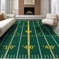 thumbnail image 1 of ODIKA 6'x9' Washable Area Rug Sport Theme Playbook Design With Arrows And Yard Lines Football Field Refined for Family Room, Living Room, Master Bedroom, Non-Slip, Easy Care, 1 of 7