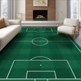 thumbnail image 1 of ODIKA 6'x9' Washable Area Rug Stadium Lines Goal Durable Interactive Football Soccer Field Playful Expressive for Dining Room, Under Table, Office Décor, Non-Slip Chair-Friendly, 1 of 7