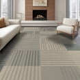 thumbnail image 1 of ODIKA 6'x9' Washable Area Rug Striped Colorblock With Layered Color Grids And Boho Modern Accents Abstract for Dining Room, Under Table, Office Décor, Non-Slip Chair-Friendly, 1 of 7