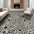 thumbnail image 1 of ODIKA 6'x9' Washable Area Rug Vintage Farmhouse Mosaic Cowhide Inspired Geometric Block Design for Dining Room, Under Table, Office Décor, Non-Slip Chair-Friendly, 1 of 7