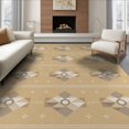 thumbnail image 1 of ODIKA 6'x9' Yellow Geometric Modern Design Washable Area Rug Stylish Indoor Outdoor Patterned Decor for Family Room, Living Mater Bedroom, Non-Slip, Easy Care, 1 of 7
