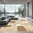 thumbnail image 1 of ODIKA 6'x9' Machine Washable Non-Slip Area Rug, Abstract Beige High Traffic Rug, Beige, 1073729, 1 of 7