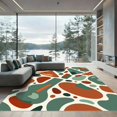 thumbnail image 1 of ODIKA 6'x9' Machine Washable Non-Slip Area Rug, Abstract Green High Traffic Rug, Green, 1170887, 1 of 7