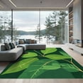 thumbnail image 1 of ODIKA 6'x9' Machine Washable Non-Slip Area Rug, Abstract Green High Traffic Rug with Pad, Green, 1050403, 1 of 8