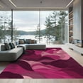 thumbnail image 1 of ODIKA 6'x9' Machine Washable Non-Slip Area Rug, Abstract Magenta High Traffic Rug, Pink, 1083766, 1 of 7