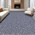 thumbnail image 1 of ODIKA 6x9 Machine Washable Non-Slip Area Rug, Abstract Mosaic Tiles with Interlocking Outlines High Traffic Rug, Blue, 569659, 1 of 7