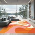 thumbnail image 1 of ODIKA 6x9 Machine Washable Non-Slip Area Rug, Abstract Orange High Traffic Rug, Orange, 1096611, 1 of 7
