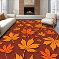 thumbnail image 1 of ODIKA 6'x9' Machine Washable Non-Slip Area Rug, Autumn Harvest Symphony Decorative Floor High Traffic Rug, Brown, 602756, 1 of 7