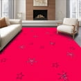 thumbnail image 1 of ODIKA 6'x9' Machine Washable Non-Slip Area Rug, Award Night Pathway Glamorous Celebrity Entrance Boulevard High Traffic Rug with Pad, Red, 731315, 1 of 8