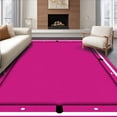 thumbnail image 1 of ODIKA 6'x9' Machine Washable Non-Slip Area Rug, Billiards Enthusiast Play Surface High Traffic Rug with Pad, Pink, 579625, 1 of 8