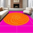 thumbnail image 1 of ODIKA 6'x9' Machine Washable Non-Slip Area Rug, Celestial Sphere Luxurious Entryway Accessory High Traffic Rug, Pink, 699882, 1 of 7
