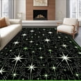 thumbnail image 1 of ODIKA 6'x9' Machine Washable Non-Slip Area Rug, Celestial Yuletide Comfort Non Slip Protective Flooring High Traffic Rug, Black, 739730, 1 of 7