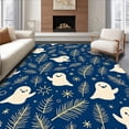thumbnail image 1 of ODIKA 6'x9' Machine Washable Non-Slip Area Rug, Charming Phantom with Frosted Pine and Starburst Highlights High Traffic Rug, Blue, 633612, 1 of 7