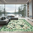 thumbnail image 1 of ODIKA 6'x9' Machine Washable Non-Slip Area Rug, Chinoiserie Green High Traffic Rug, Green, 1089680, 1 of 7