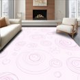 thumbnail image 1 of ODIKA 6'x9' Machine Washable Non-Slip Area Rug, Dreamy Starlight Swirl Celestial Twinkling Radiant Heavenly High Traffic Rug, Pink, 569460, 1 of 7