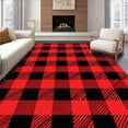thumbnail image 1 of ODIKA 6'x9' Machine Washable Non-Slip Area Rug, Frontier Prairie Barn Ranch Harvest Autumn High Traffic Rug, Red, 508104, 1 of 7