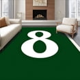 thumbnail image 1 of ODIKA 6x9 Machine Washable Non-Slip Area Rug, Game Room Table Sport Graphic Statement High Traffic Rug with Pad, Green, 549841, 1 of 8