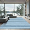 thumbnail image 1 of ODIKA 6x9 Machine Washable Non-Slip Area Rug, Geometric Blue High Traffic Rug with Pad, Blue, 1051219, 1 of 8
