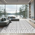 thumbnail image 1 of ODIKA 6'x9' Machine Washable Non-Slip Area Rug, Geometric Gray High Traffic Rug, Gray, 1051527, 1 of 7