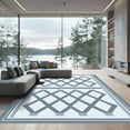 thumbnail image 1 of ODIKA 6'x9' Machine Washable Non-Slip Area Rug, Geometric Gray High Traffic Rug, Gray, 1087395, 1 of 7