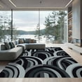 thumbnail image 1 of ODIKA 6'x9' Machine Washable Non-Slip Area Rug, Geometric Gray High Traffic Rug, Gray, 1102013, 1 of 7