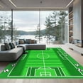 thumbnail image 1 of ODIKA 6'x9' Machine Washable Non-Slip Area Rug, Graphic Green High Traffic Rug with Pad, Green, 1050720, 1 of 8