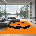 thumbnail image 1 of ODIKA 6'x9' Machine Washable Non-Slip Area Rug, Graphic Orange High Traffic Rug with Pad, Orange, 1049758, 1 of 8