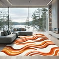 thumbnail image 1 of ODIKA 6'x9' Machine Washable Non-Slip Area Rug, Groovy Orange High Traffic Rug, Orange, 1285003, 1 of 7
