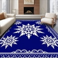 thumbnail image 1 of ODIKA 6'x9' Machine Washable Non-Slip Area Rug, Jolly Decorative Handicraft Project High Traffic Rug, Blue, 746872, 1 of 7