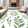 thumbnail image 1 of ODIKA 6'x9' Machine Washable Non-Slip Area Rug, Leaf Vein Botanical Entryway Water Resistant Technology High Traffic Rug with Pad, Green, 588067, 1 of 8